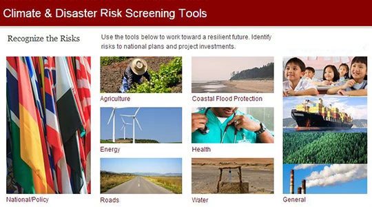 Climate and Disaster Risk Screening Tools