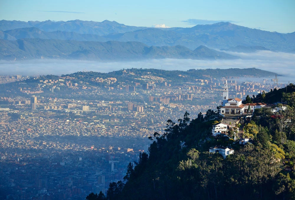 Aerial view of the city of Bogota, Colombia © PAYM photography/Shutterstock