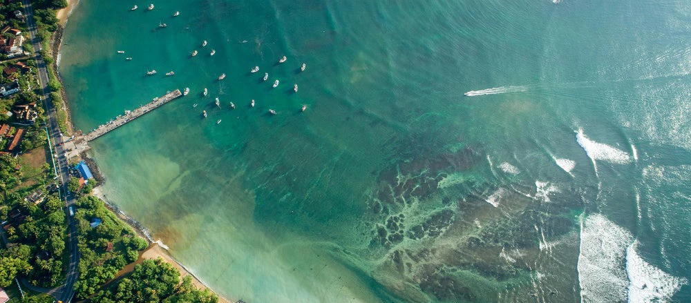 Aerial view of fishing villages in Sri Lankan, Photo: lzf/Shutterstock.com