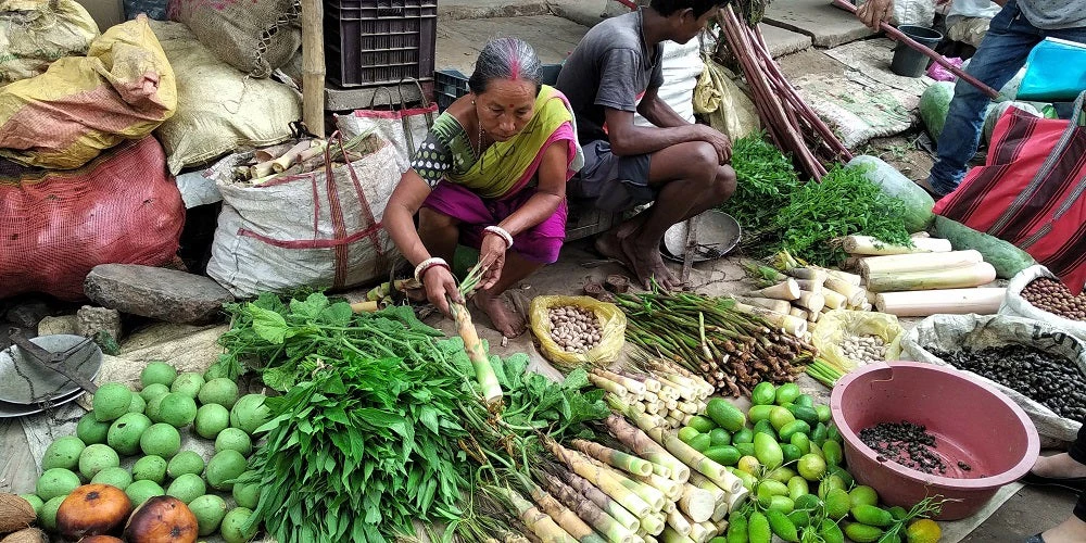 Vegetable vendors in Tripura