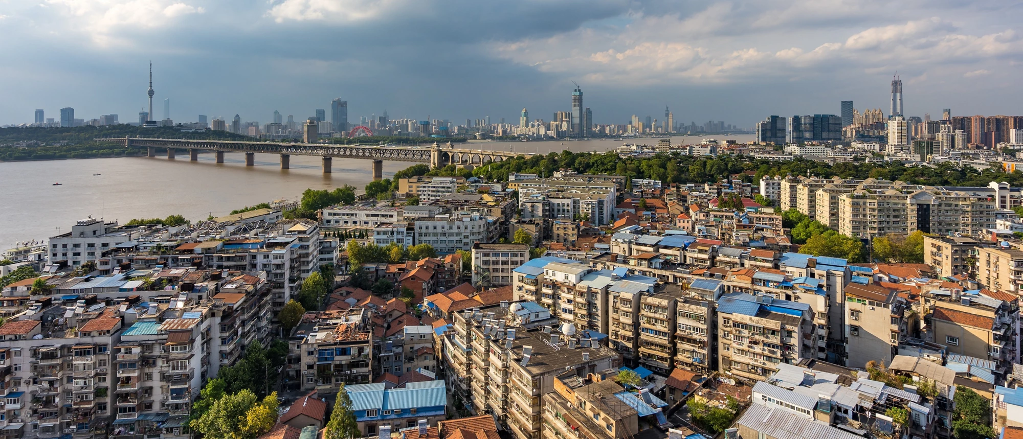 Panoramic skyline, Wuhan, China.