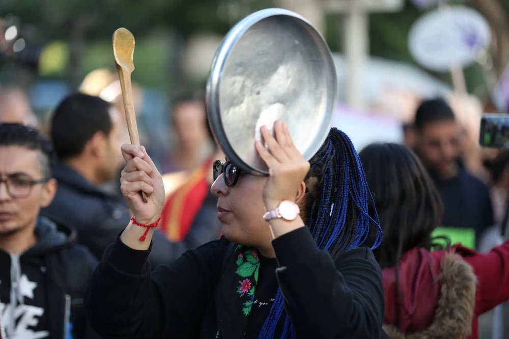 March to denounce violence against women on November 30, 2019 in Tunis, Tunisia. ( Mohamed Krit/ Shutterstock.com)
