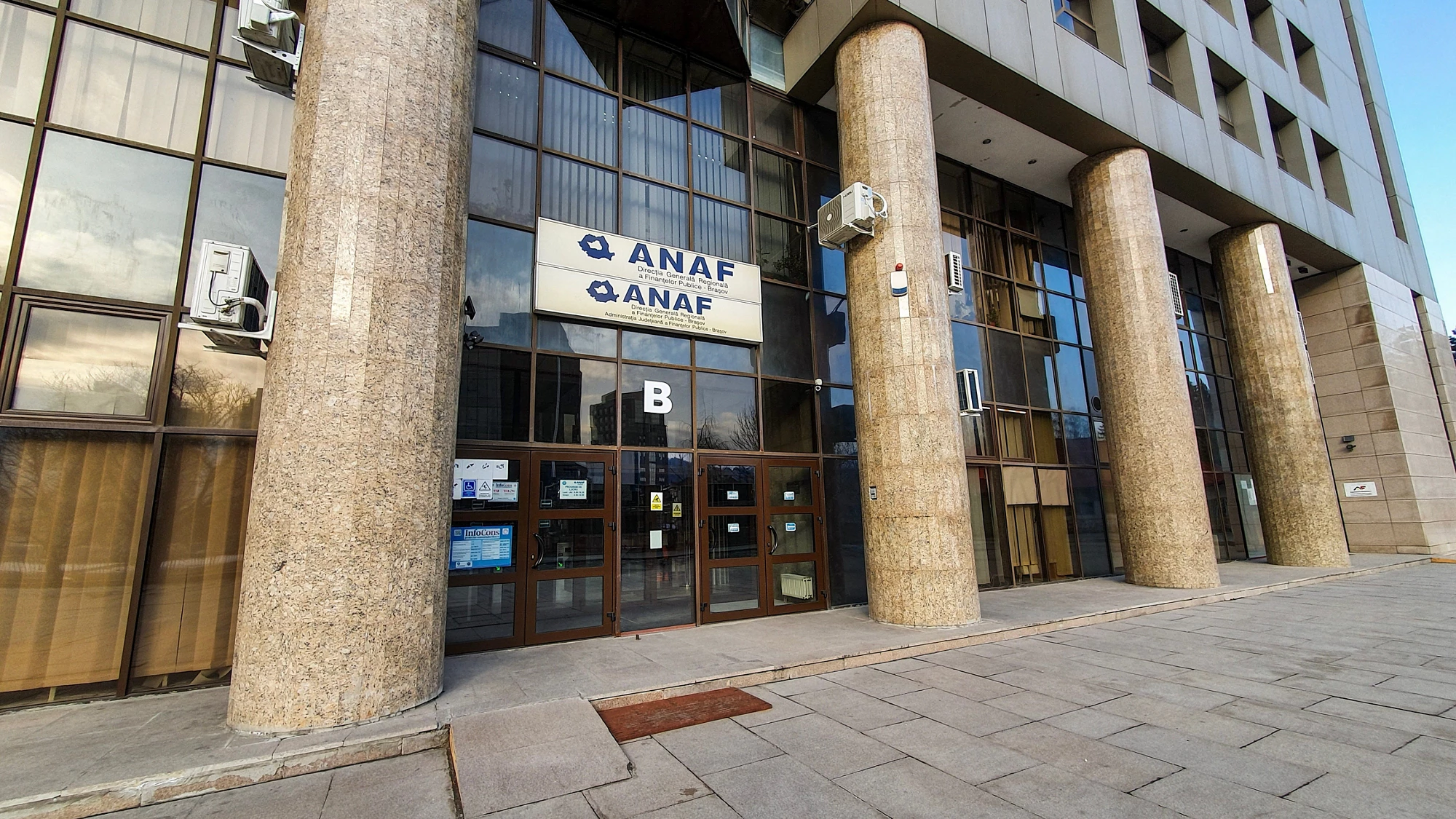 ANAF, National Agency For Fiscal Administration, Directorate of Public Finance, in Romania. Photo: PJ Williams