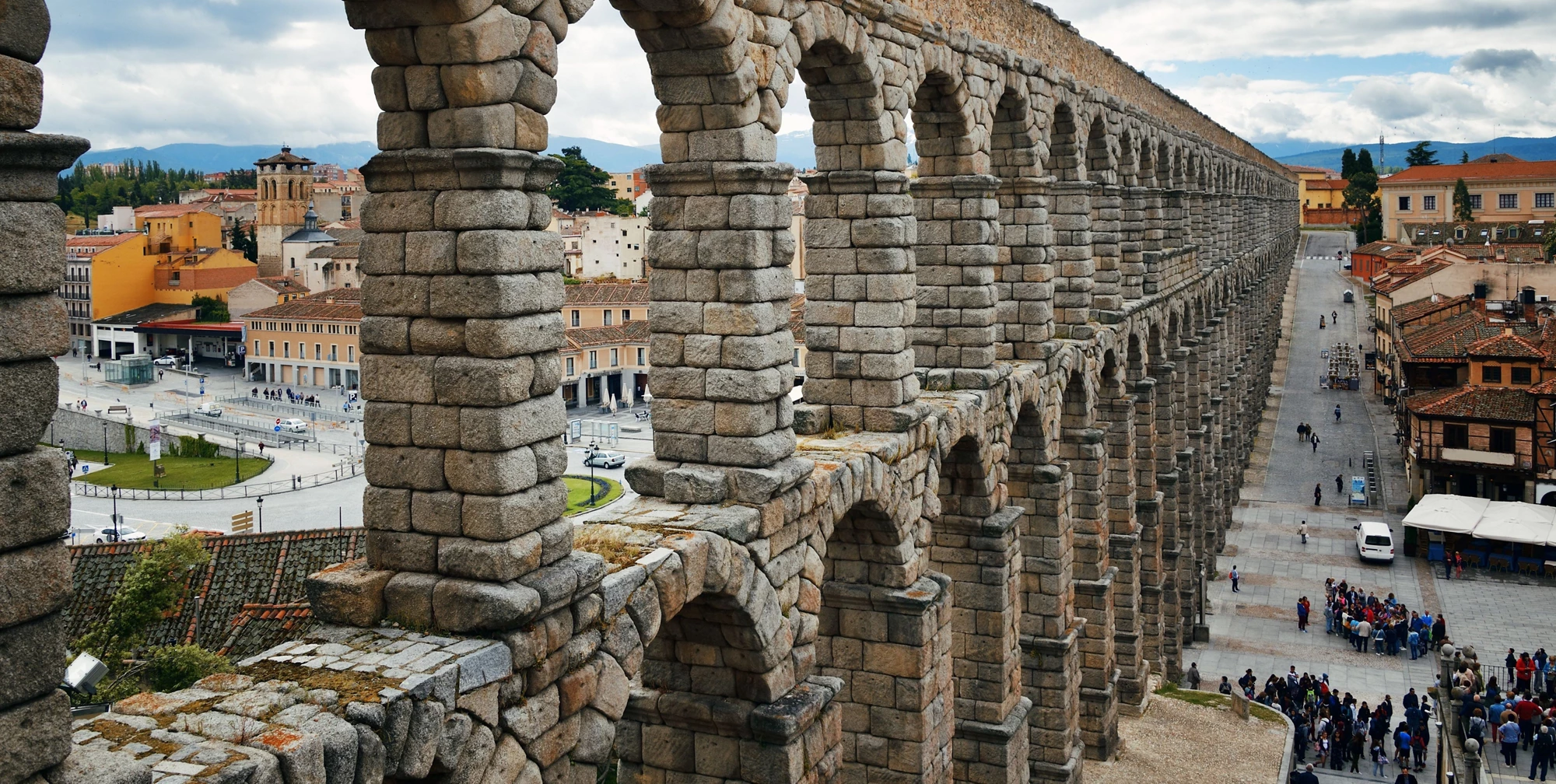 Roman aqueducts, used to transport clean water to populated areas, were designed and built as early as 312 B.C.