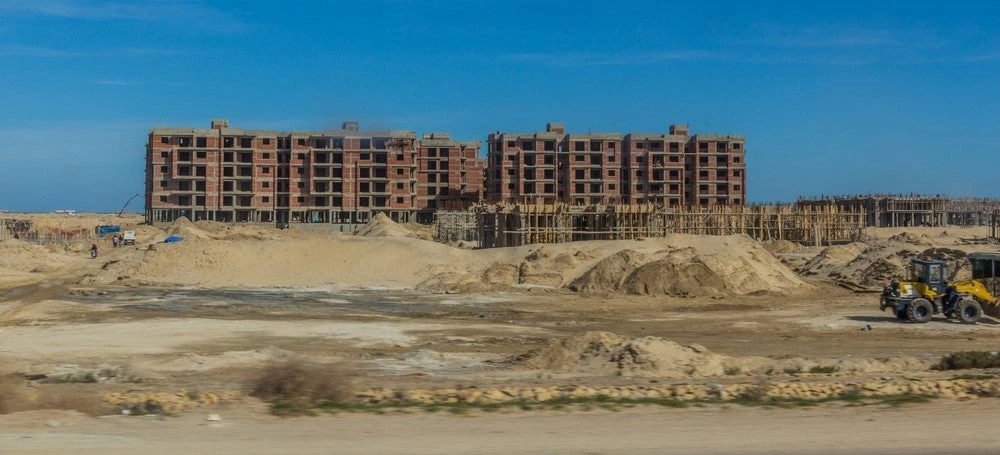 Construction site of New Mansoura city, Egypt. (Shutterstock.com/Matyas Rehak)