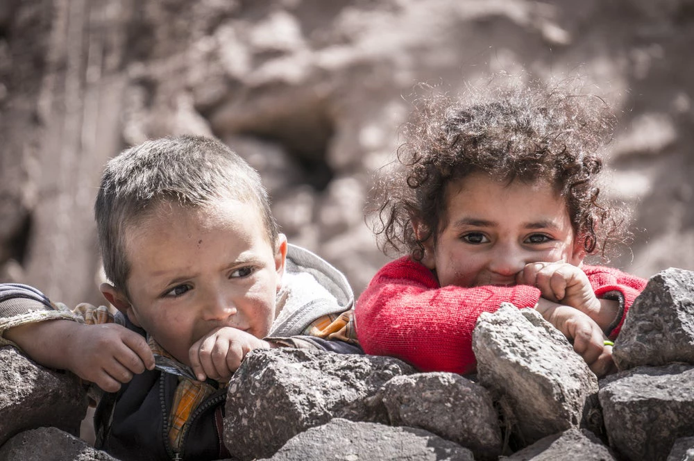 Berber kids in the village in High Atlas Mountains of Morocco. (Shutterstock.com/Sergiy Velychko)
