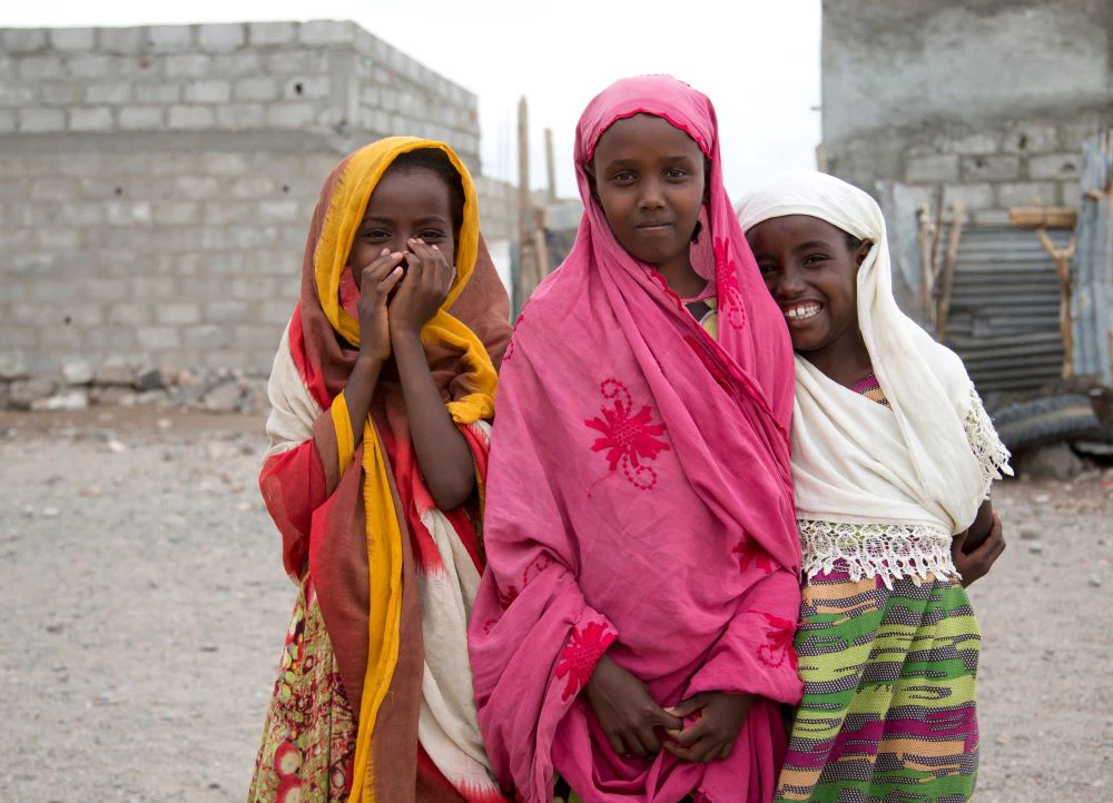 Children smiling, Djibouti. (Shutterstock/Anas Janahi)
