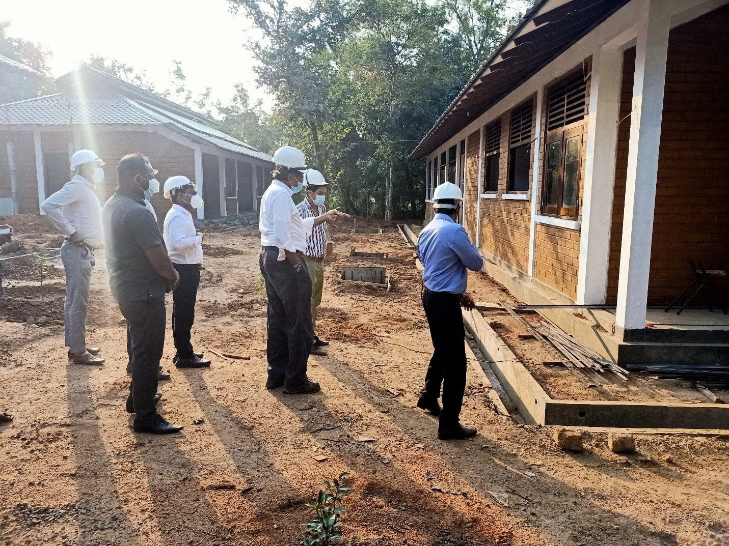 Inspection of construction works, Forest Field Station at Inamaluwa. Photo: Danushka Wickramarathne 