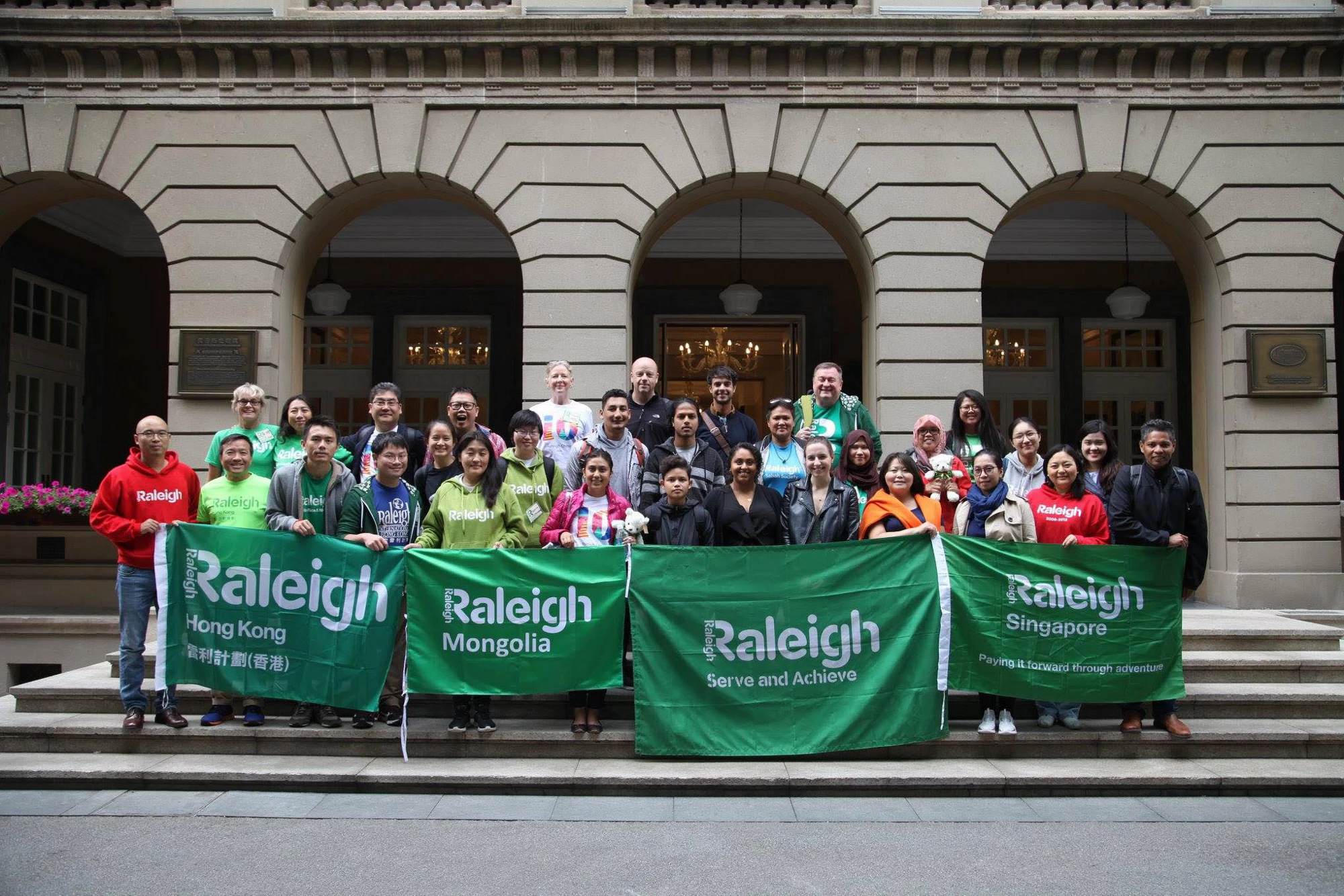 Solongo Batbekh with the Raleigh International youth development charity.