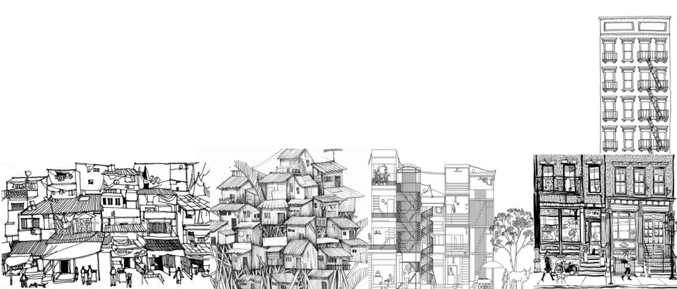 Sketch of a city by Somya Bajaj