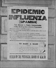 poster from the Alberta provincial board of health circa 1918