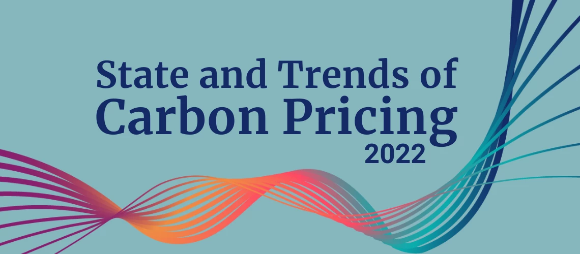 State and Trends of Carbon Pricing 2022 report cover