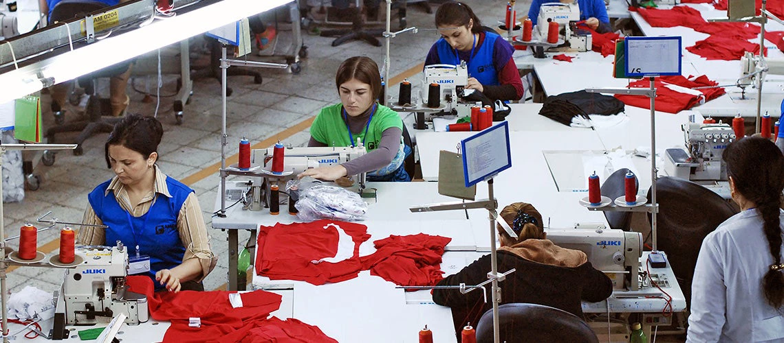 Textile manufacturing factory. © Photo: Leonid Mujiri / World Bank
