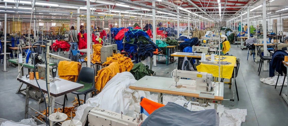 Industrial textile factory in Botswana. Photo credit: Shutterstock