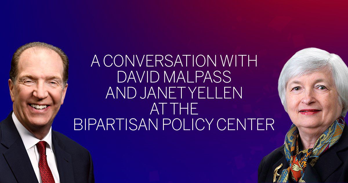 A Conversation with David Malpass and Janet Yellen
