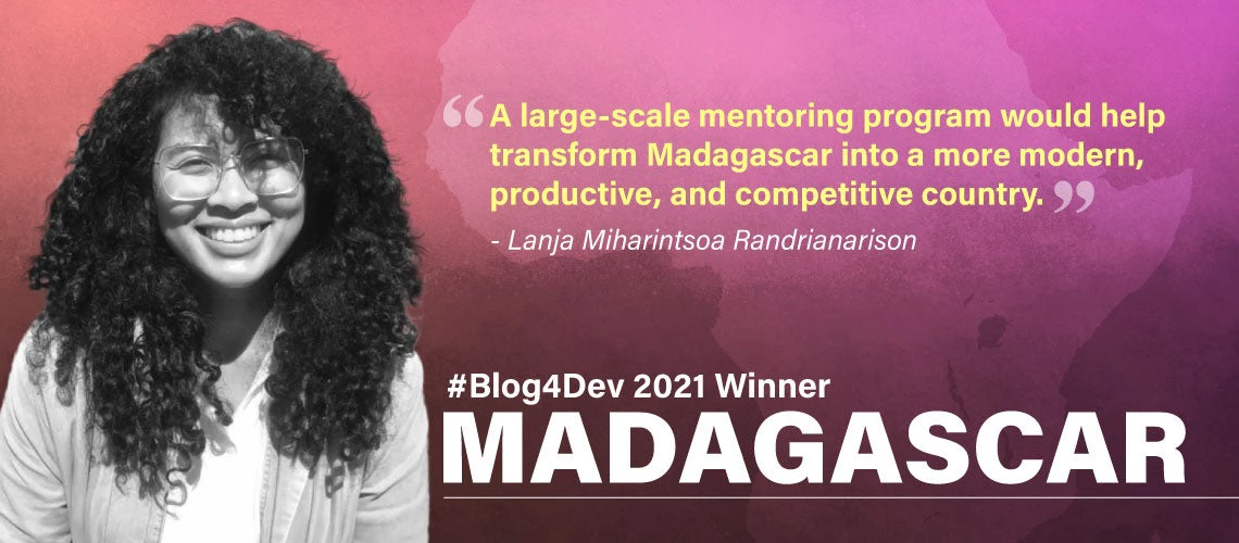 Lanja Randrianarison is the 2021 Blog4Dev winner from Madagascar. 
