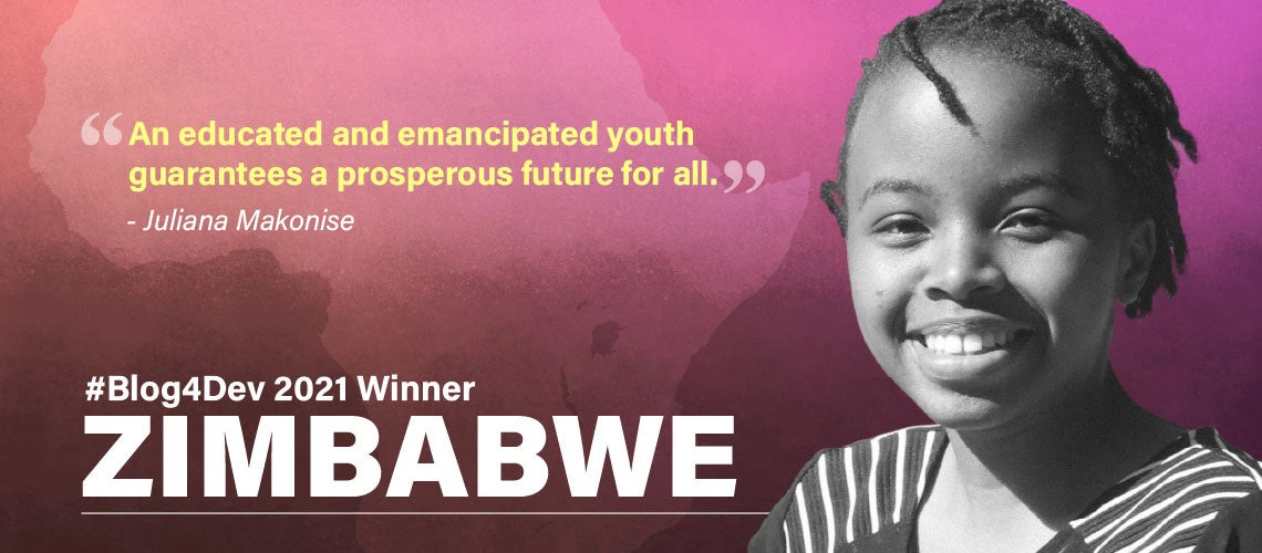 Juliana Kudzai Makonise is the 2021 Blog4Dev winner from Zimbabwe.