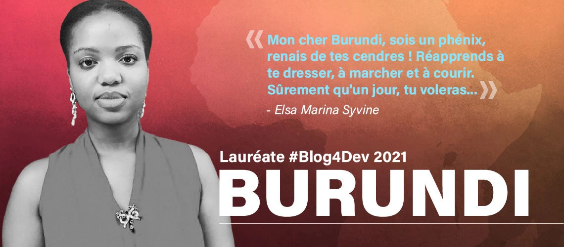Elsa Marina Syvine est la lauréate du concours Blog4Dev pour le Burundi