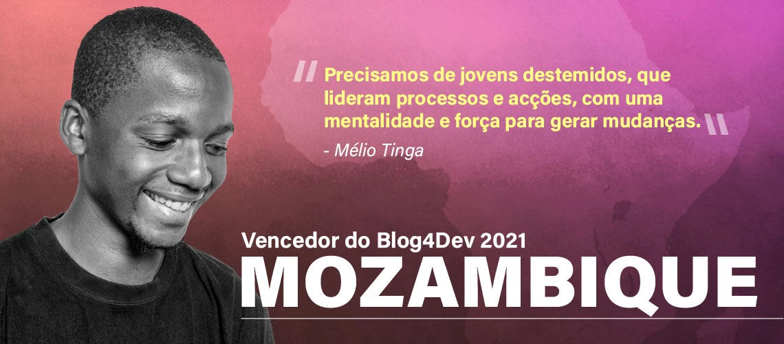 Mélio Tinga é o vencedor do concurso 2021 Blog4Dev de Moçambique.