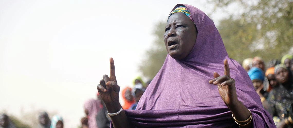 A woman from a village near Niamey, Niger, sharing her everyday struggles and hopes the Community Action Project for Climate Resilience will be a game-changer in her children's lives. © Erick Kaglan, World Bank 