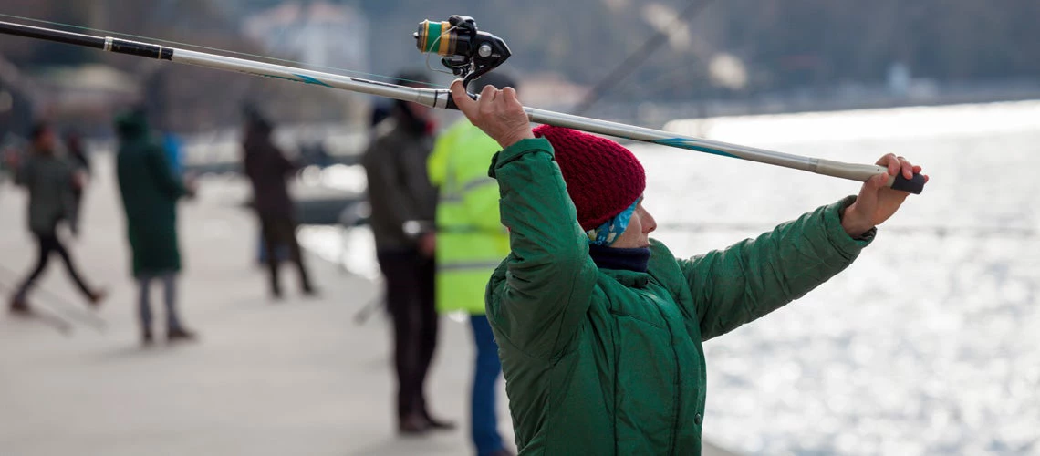 A fisherwoman from Turkey  