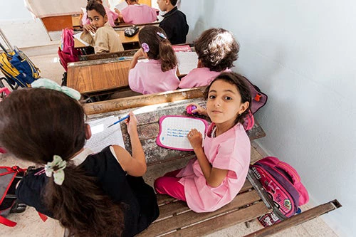  School in Douar Hicher – Tunis, Tunisia. 