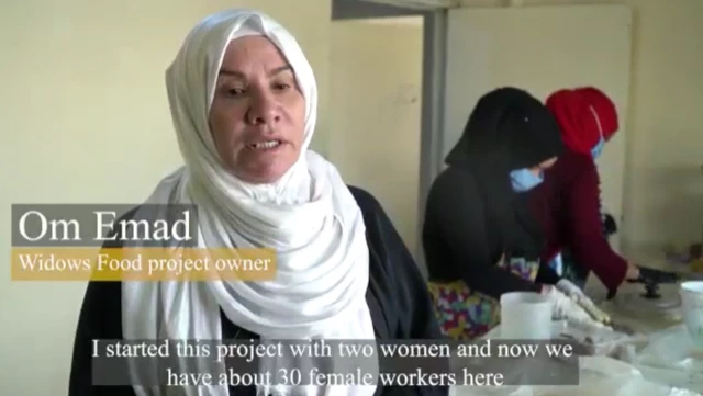 Still from a video on Um Emad, an entrepreneur in Iraq who started Widows Food company,by Suker Maen Al-Zakaria