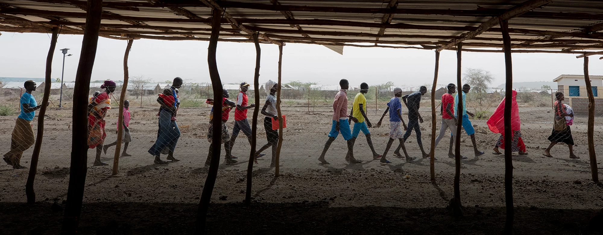 UNHCR helps register refugees into Kakuma Refugee Camp, at the Reception Center, on February 7, 2018 in Kakuma Kenya.