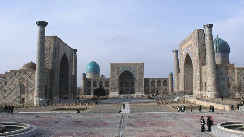 Registan square in Samarqand, Uzbekistan