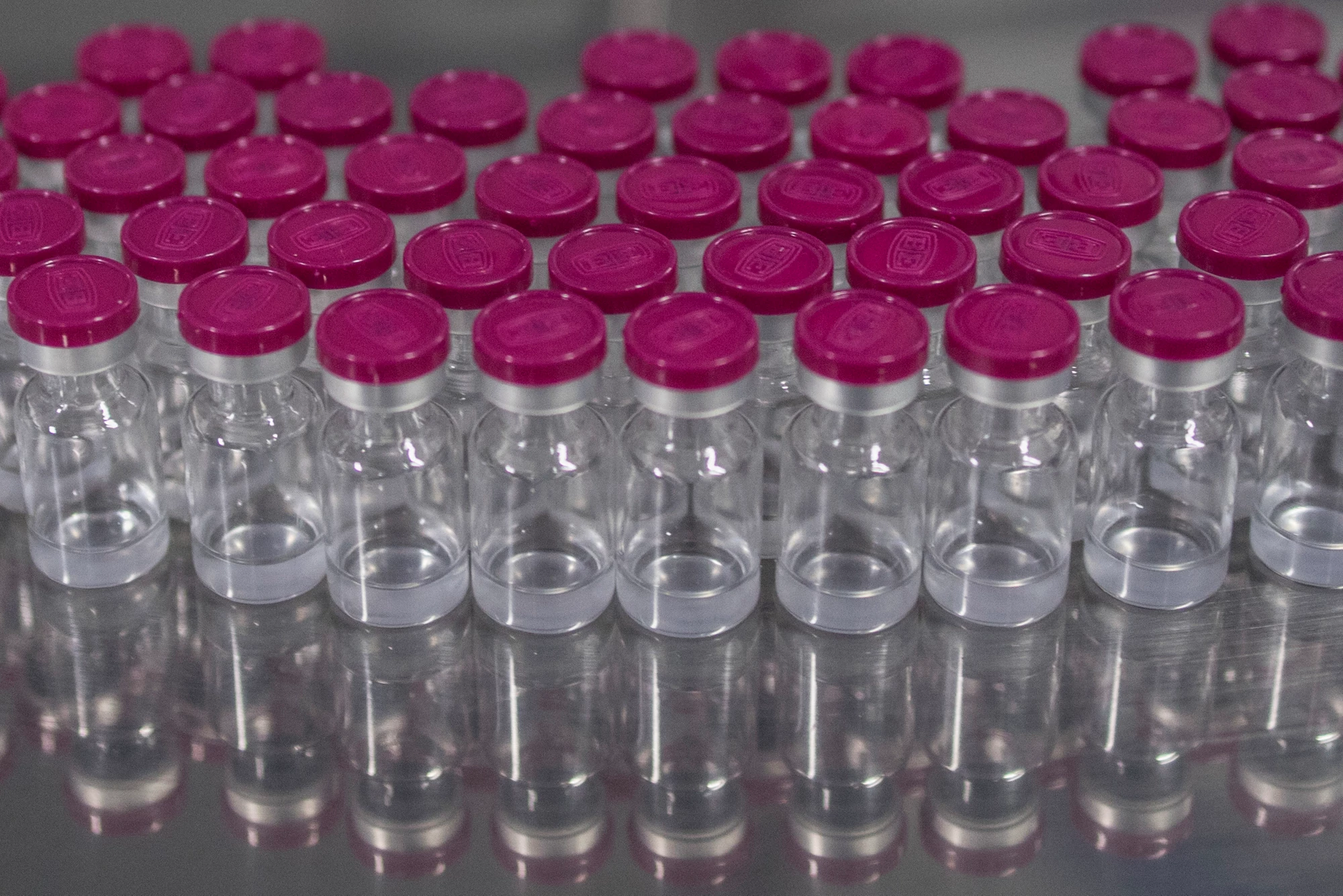 General shots of vaccine vials in various stages of production at the Biological E Limited Pharma facility at Genome Vally on the outskirts of Hyderabad, Telangana on May 4, 2022.  Picture - Anindito Mukherjee 