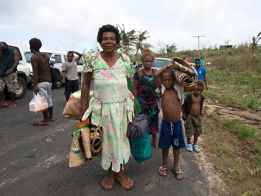 Le cyclone tropical Pam, tempête de catégorie 5, a dévasté l’île de Vanuatu le 13 et 14 mars. © UNICEF