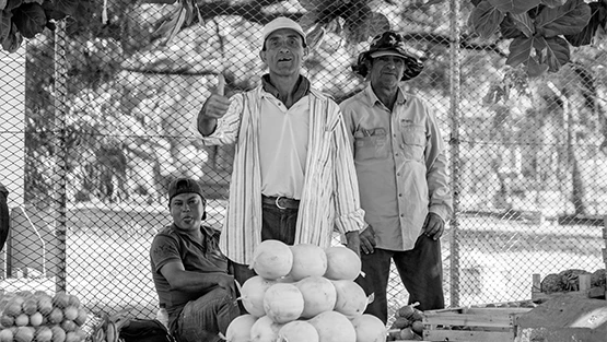 two street vendors