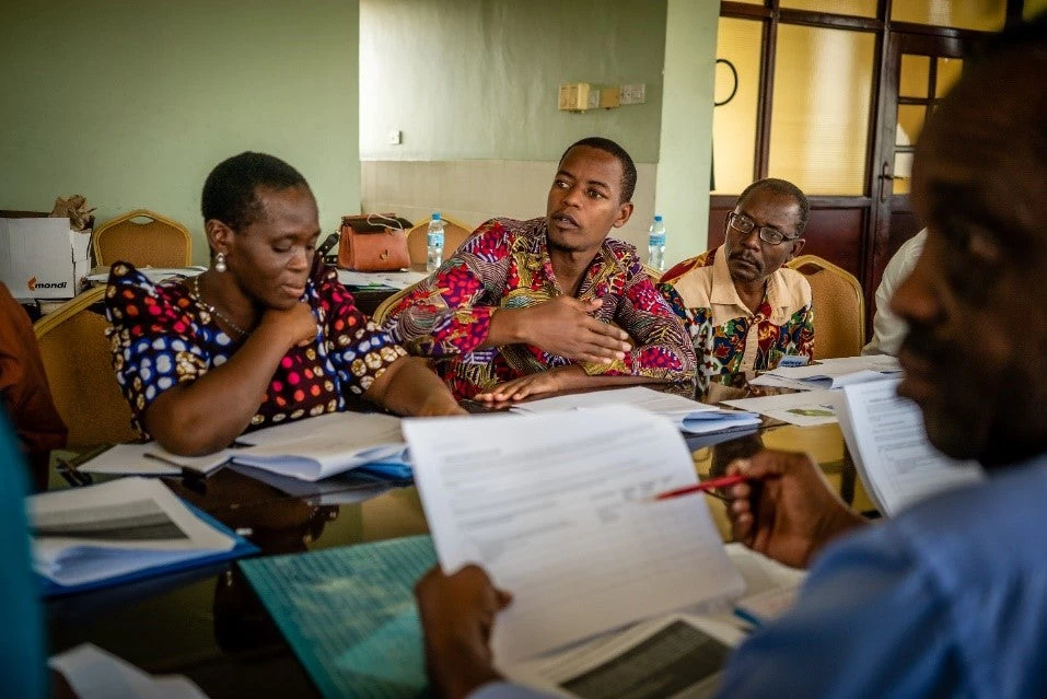 Ward Disaster Management Committee in one of the sessions for developing Community Disaster Preparedness and Response Plan