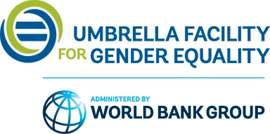 Logo: Umbrella Facility for Gender Equality - Administered by World Bank Group.