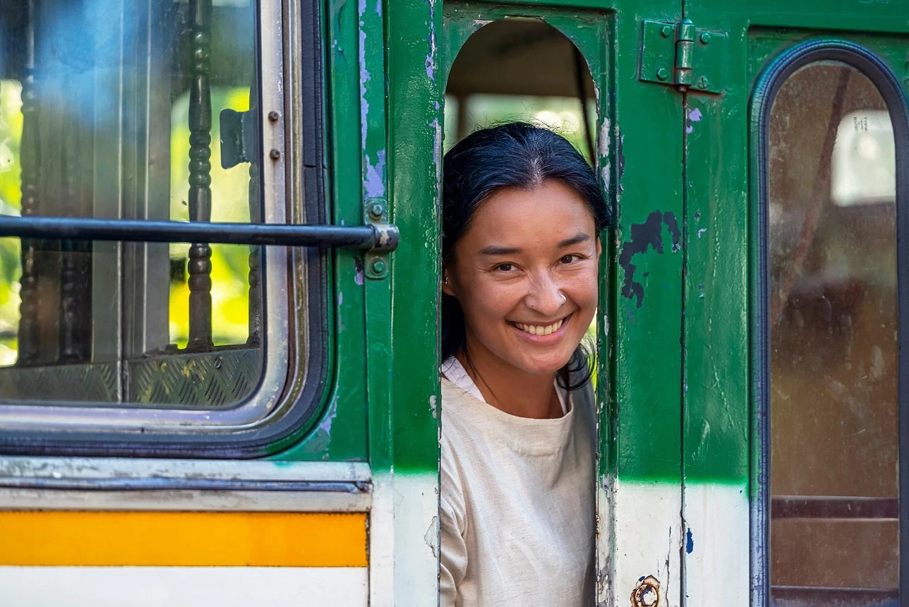 Woman on a bus. Photo: © leshiy985/Shutterstock
