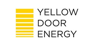 Logo of Yellow Door Energy company. Link to the Yellow Door Energy website.