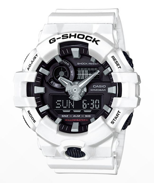 G-Shock GA700-7A White & Black Watch