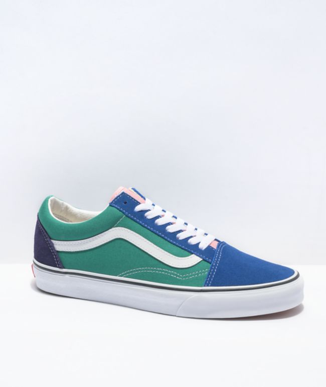 purple blue vans