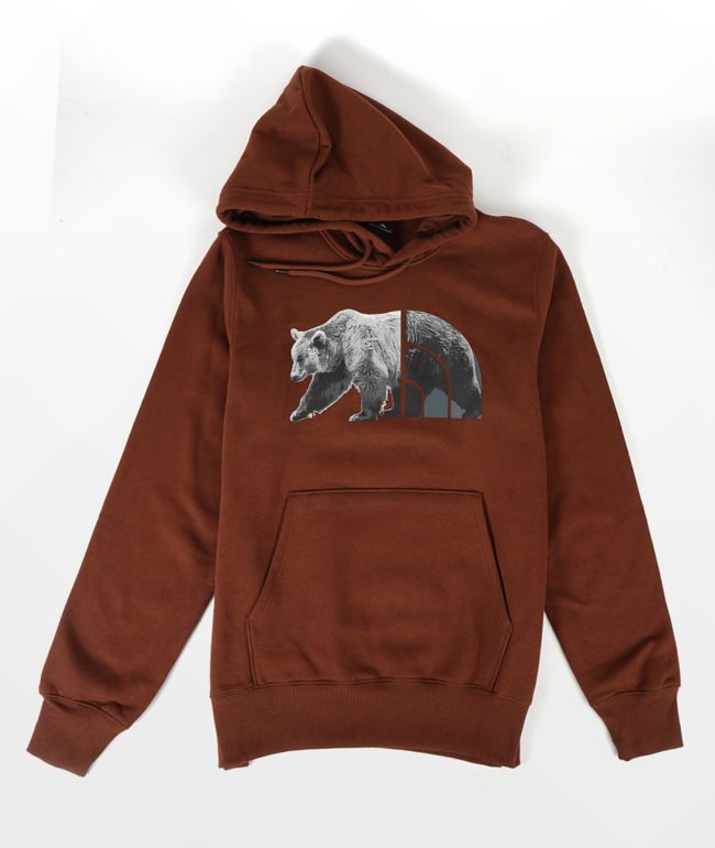 The North Face Bear Brown Hoodie