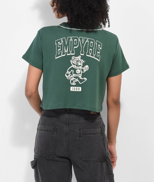 Empyre Chuck White & Black Pinstripe Baseball Jersey