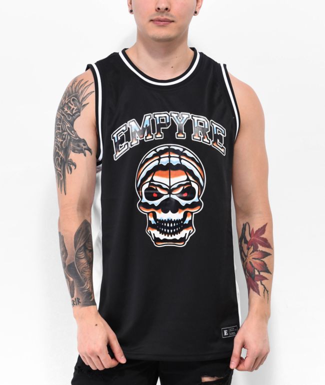 Empyre Chuck White & Black Pinstripe Baseball Jersey - Size L - White - Jerseys - Shirts - Men's Clothing at Zumiez