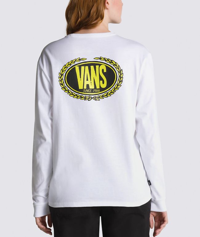 Vans Off The Wall Springs Long Sleeve Mock Neck T-Shirt Womens Small