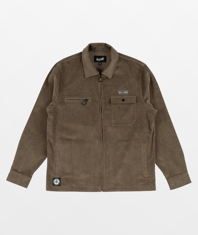 Welcome Hydra Brown Corduroy Jacket