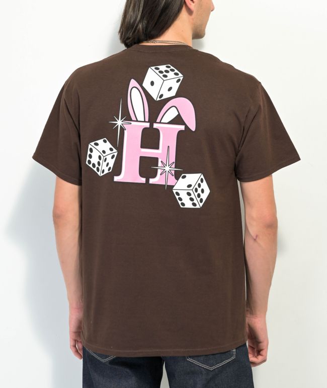 HUF x Freddie Gibbs Lucky Bones Brown T-Shirt | Zumiez