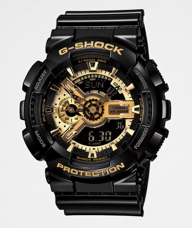 ajedrez aprendiz Suposiciones, suposiciones. Adivinar G-Shock GA-170 Garish reloj en negro y color oro