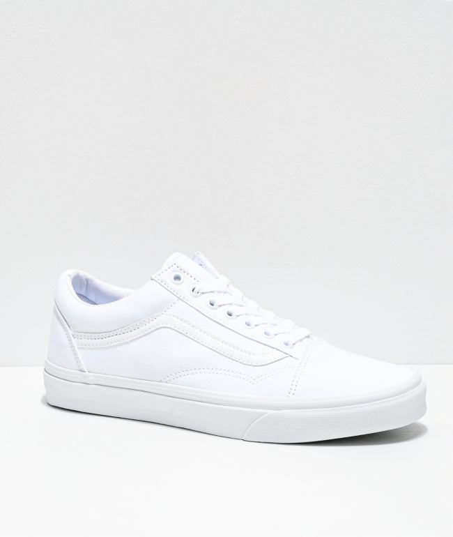 Mm Subjectief Elastisch Vans Authentic White Canvas Skate Shoes