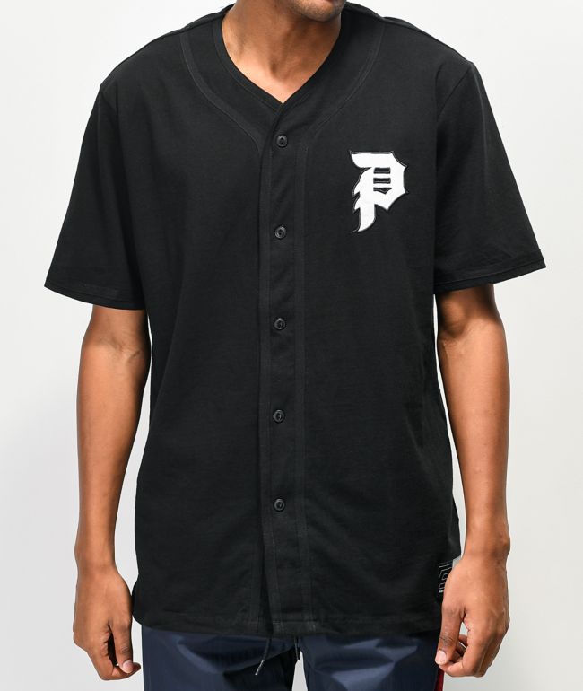 Black 'Baseball' T-Shirt