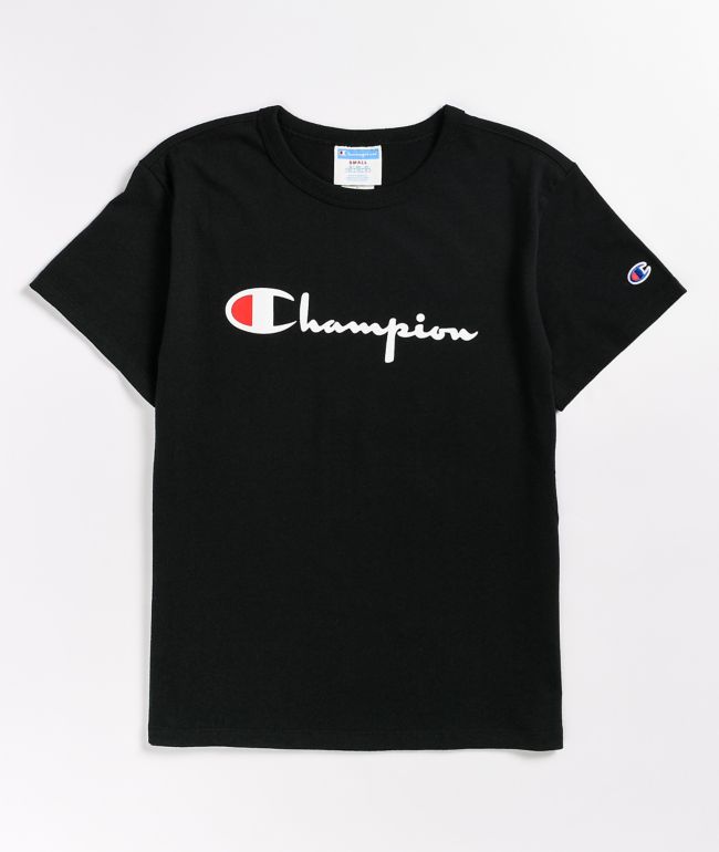 Champion Block Black T-Shirt