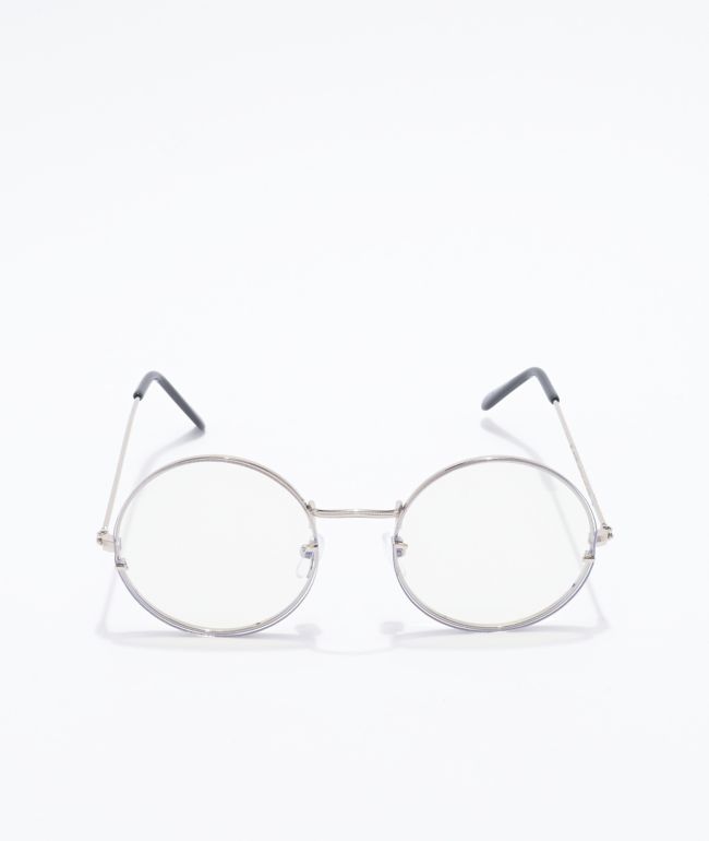 round blue light glasses