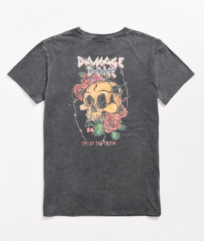 Skulls Boneyard Tie-Dye T-Shirt